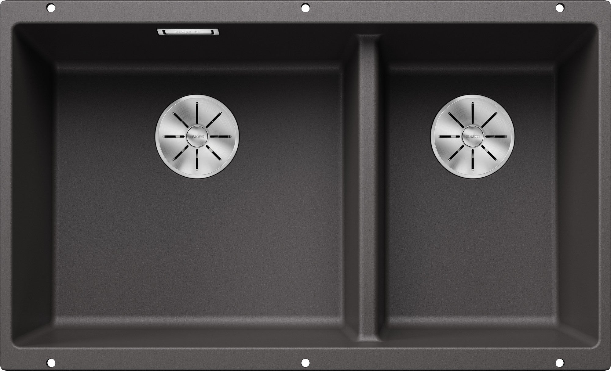 Chiuveta de bucatarie Subline 523152, silgranit gri piatra, 755 x 460 mm, Blanco